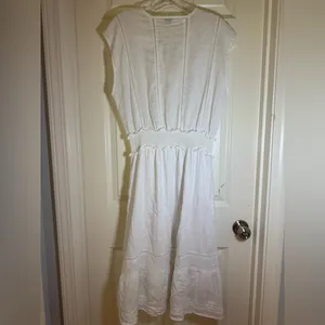 Rails Ashlyn Stripe Linen Blend Midi‎ Dress, Medium, White thumbnail 6