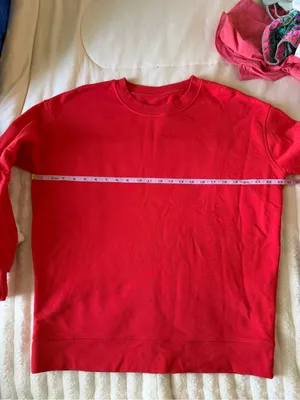Lululemon Bright Red Crewneck Sweatshirt thumbnail 8