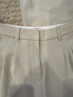 Wilfred Cream High-Rise Pleated Trousers thumbnail 2