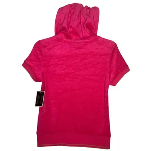 2000s Juicy Couture Black Label Robertson Tourist Pink Terry Hoodie NWT S thumbnail 4