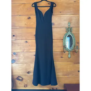 Lulus Alluring Temptation Black Backless Ruched Mermaid Maxi Dress Size XS thumbnail 4