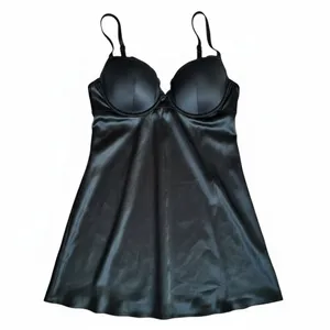 VICTORIA'S SECRET Black Lightly Padded Chemise, 36B thumbnail 5