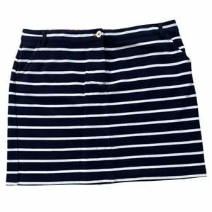 Boden Navy and White Striped Women's Skirt thumbnail 1