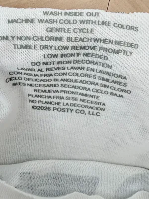 Post Malone Cowboy Off-the-Shoulder Graphic Off-White Tee thumbnail 10