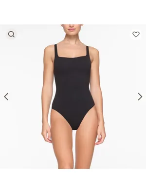 Skims NAKED SCOOP BRIEF BODYSUIT Color: Onyx NWT size XL thumbnail 6