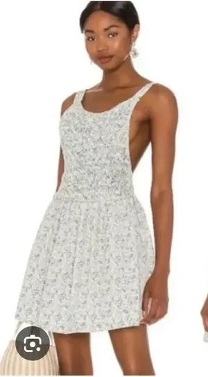 Free People Women's Petunia Cotton Short All Mini Dress Tea Combo L NEW thumbnail 1