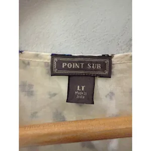 New J.Crew Point Sur Flutter-sleeve Peasant Top‎ in Cotton Voile Size large tall thumbnail 4