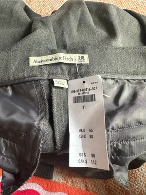 NWT Abercrombie curve love low rise stretch slim boot trouser pants dark gray 31 thumbnail 3