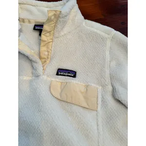 Patagonia Snap T Fleece Pullover Cream size small thumbnail 5