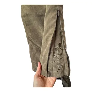 Obermeyer‎ Vintage Ski Pants Women 8 Brown Olive Faux Suede Cortina Gorpcore thumbnail 6