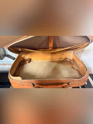 Vintage Brown Leather Briefcase thumbnail 7