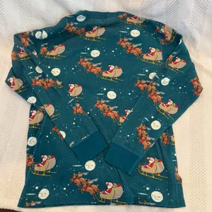 new hanna andersson santa reindeer matching pajamas size medium M thumbnail 2