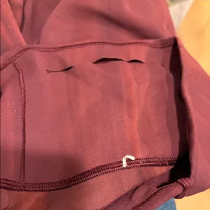 Lululemon In Movement HR Tight 28” Spray‎ Dye White Garnet Sz 8 thumbnail 5