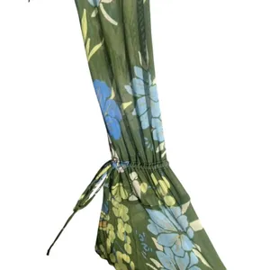 Free People $78 Of Paradise Top Tropical Floral Sheer Cropped V-Neck Blouse M thumbnail 5