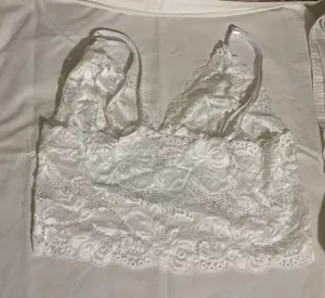 White Laced Bralette thumbnail 2