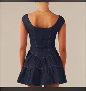 Peppermayo Isabella Denim Dress Bustier Indigo thumbnail 2