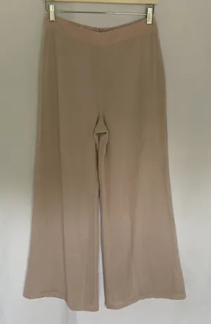 Ciera‎ beige size 27 pants flowy wide leg style high waisted classic lightweight thumbnail 1