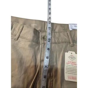 St. John’s Bay Capris- Khaki/ Mid Rise/Sz 14 NWT thumbnail 7