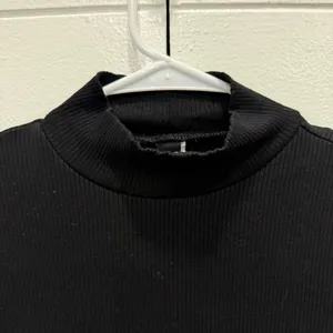 Windsor Black Long Sleeve Ribbed Bodycon Mini Dress thumbnail 4