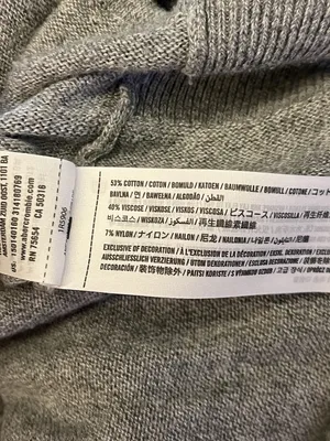 Abercrombie & Fitch Cardigan Sweater Womens Medium Gray Drape Front Zip Asym Hem thumbnail 10