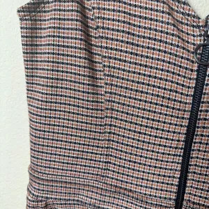 WILD FABLE Zip Front Houndstooth Jumpsuit Wide Leg Stretch Size XS thumbnail 4