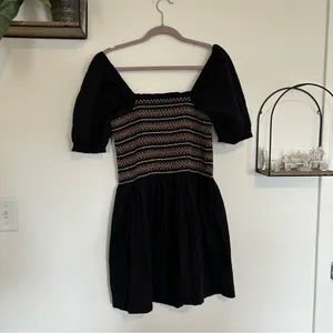 NWT Madewell Poplin Puff-Sleeve Mini‎ Dress 100% Cotton Size Large thumbnail 4