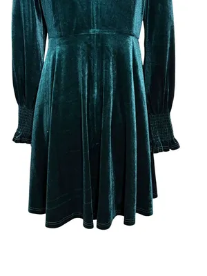 NEW Baltic Born Tina Velvet Dress In Emerald Green Size Large thumbnail 10