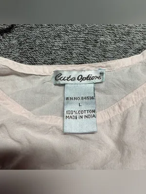 Vintage Babydoll Tank Pink Size L thumbnail 2