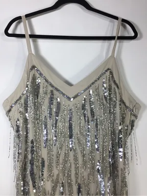 Nasty Gal Beaded Tassel Slip Mini Dress thumbnail 9
