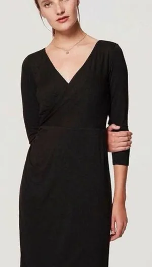 Ann Taylor Black Midi Dress thumbnail 1