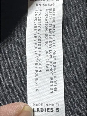 Vintage Mustang Ladies S Grey Tee with Sporty Stripes thumbnail 3