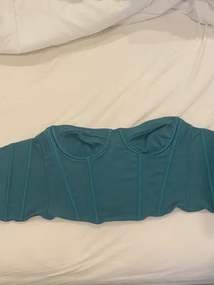Pacsun Blue/Green Corset Top thumbnail 5