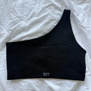 SET Active Sculptflex ribbed one shoulder sports bra thumbnail 1