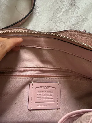Coach Pebbled Leather Crossbody — Light Pink thumbnail 14