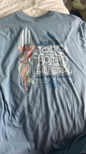 Rare Jessica Rabbit Walt Longboard SurfShop Shirt Medium thumbnail 1