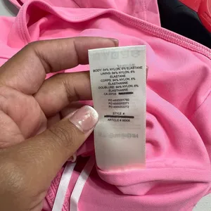 Aritzia Babaton Pink Square Neck Short Sleeve Bodysuit Large Women thumbnail 6