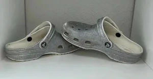 Crocs Classic Glitter II Clog Shoe 'Silver' Size Men's 4 /Women's 6 thumbnail 6