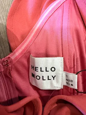 Hello Molly One-Shoulder Ruffle Bodycon Dress in Rose thumbnail 12