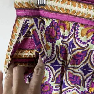 Emerson Rose‎ Women Multicolor Casual Pants Size M Boho Beaded Retro Casual thumbnail 6