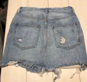 Free People Jean Skirt Mini thumbnail 2
