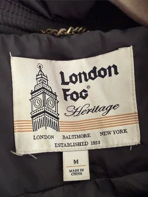 London Fog Women's Dark Brown Quilted Belted Puffer Coat Size Medium thumbnail 2