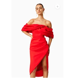 Elliatt March Off-Shoulder Ivory Midi Dress Size‎ Small $265 thumbnail 4