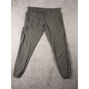 gramicci pants womens green‎ cotton tencel cargo pockets thumbnail 2