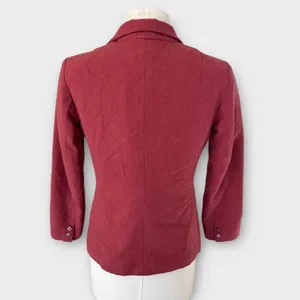 Vintage 50s Pendleton Wool Blazer Jacket Women’s Size 6/8 Rosewood Pink Preppy thumbnail 15