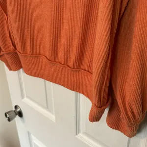 We the Free oversized ribbed orange top thumbnail 4