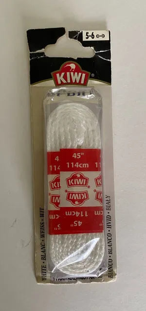 KIWI Sport 1 pair White Shoelace Size undefined thumbnail 1