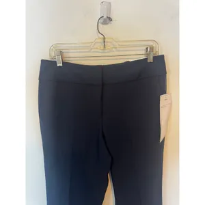 NWT Ann Taylor Factory 8 Navy Blue Dress Pants Flat Front Trousers Stretch Work thumbnail 4