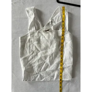 Madewell 100% Linen Cross Back top Size 00 thumbnail 7