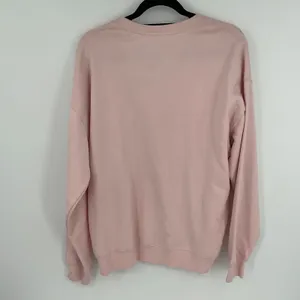 Goodie Two Sleeves Pumpkin Spice Sweatshirt Women's Size L Pink Graphic Pullover thumbnail 8