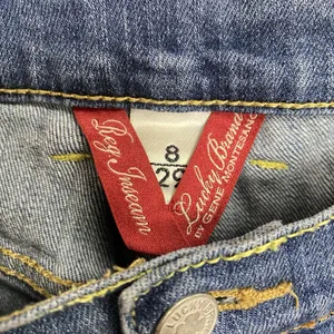 LUCKY BRAND Fluer Easy Rider Denim Women Sailor Jeans Sz 8/29 Mid‎ Rise Whiskers thumbnail 3
